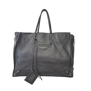 Balenciaga Papier A4 Zip Around Tote Bag Gray Agneau Leather EUC Authentic 2013